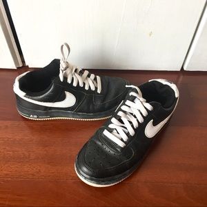 Nike Black and White Air Force Ones